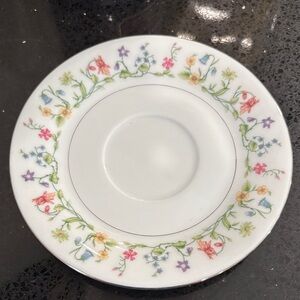 Vintage Floral Pattern Saucer
